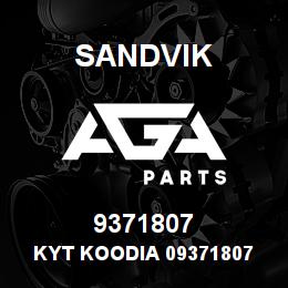 9371807 Sandvik KYT KOODIA 09371807 RB | AGA Parts