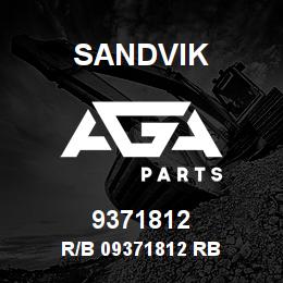 9371812 Sandvik R/B 09371812 RB | AGA Parts