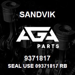 9371817 Sandvik SEAL USE 09371817 RB | AGA Parts