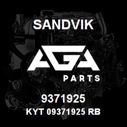 9371925 Sandvik KYT 09371925 RB | AGA Parts