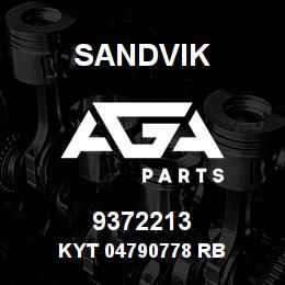 9372213 Sandvik KYT 04790778 RB | AGA Parts