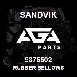 9375502 Sandvik RUBBER BELLOWS | AGA Parts