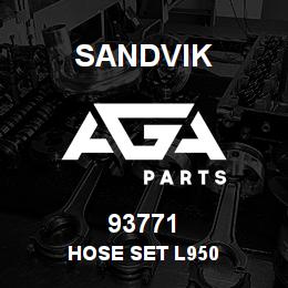 93771 Sandvik HOSE SET L950 | AGA Parts
