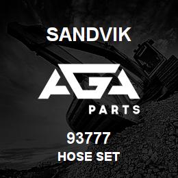 93777 Sandvik HOSE SET | AGA Parts