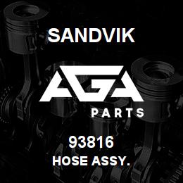 93816 Sandvik HOSE ASSY. | AGA Parts