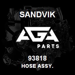 93818 Sandvik HOSE ASSY. | AGA Parts