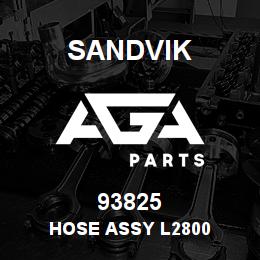 93825 Sandvik HOSE ASSY L2800 | AGA Parts