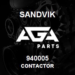 940005 Sandvik CONTACTOR | AGA Parts