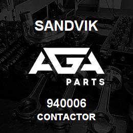 940006 Sandvik CONTACTOR | AGA Parts