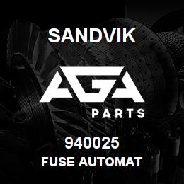 940025 Sandvik FUSE AUTOMAT | AGA Parts