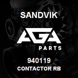 940119 Sandvik CONTACTOR RB | AGA Parts