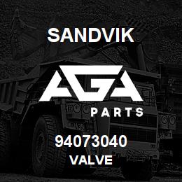 94073040 Sandvik VALVE | AGA Parts