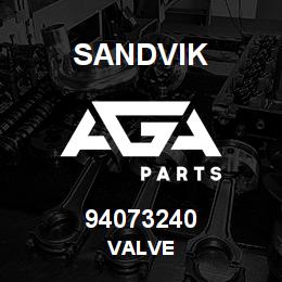 94073240 Sandvik VALVE | AGA Parts