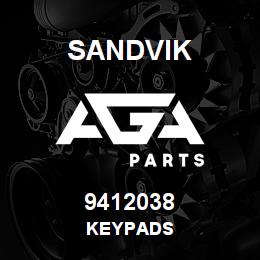 9412038 Sandvik KEYPADS | AGA Parts