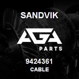 9424361 Sandvik CABLE | AGA Parts