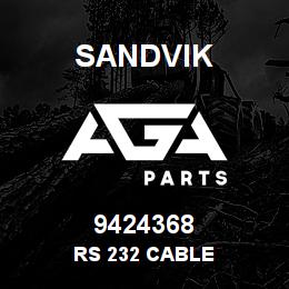 9424368 Sandvik RS 232 CABLE | AGA Parts