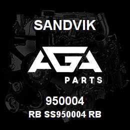950004 Sandvik RB SS950004 RB | AGA Parts