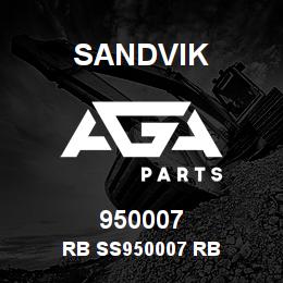 950007 Sandvik RB SS950007 RB | AGA Parts