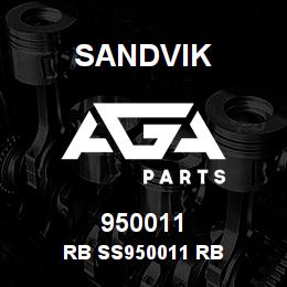 950011 Sandvik RB SS950011 RB | AGA Parts