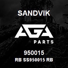 950015 Sandvik RB SS950015 RB | AGA Parts