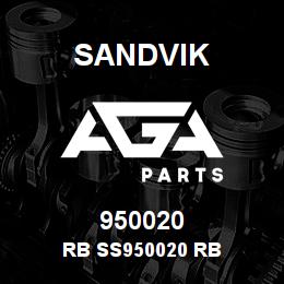 950020 Sandvik RB SS950020 RB | AGA Parts