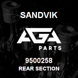 9500258 Sandvik REAR SECTION | AGA Parts