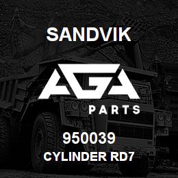 950039 Sandvik CYLINDER RD7 | AGA Parts
