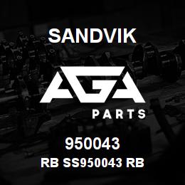 950043 Sandvik RB SS950043 RB | AGA Parts