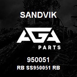 950051 Sandvik RB SS950051 RB | AGA Parts