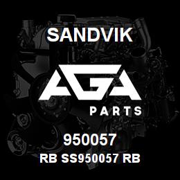 950057 Sandvik RB SS950057 RB | AGA Parts