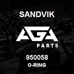 950058 Sandvik O-RING | AGA Parts