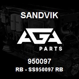 950097 Sandvik RB - SS950097 RB | AGA Parts