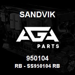 950104 Sandvik RB - SS950104 RB | AGA Parts