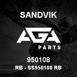 950108 Sandvik RB - SS950108 RB | AGA Parts