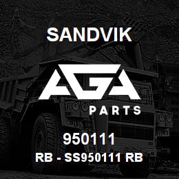950111 Sandvik RB - SS950111 RB | AGA Parts