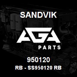 950120 Sandvik RB - SS950120 RB | AGA Parts