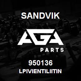 950136 Sandvik LPIVIENTILIITIN | AGA Parts