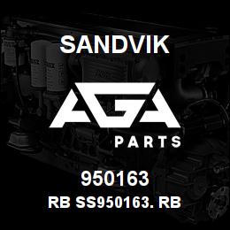 950163 Sandvik RB SS950163. RB | AGA Parts