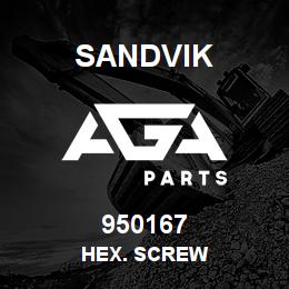 950167 Sandvik HEX. SCREW | AGA Parts