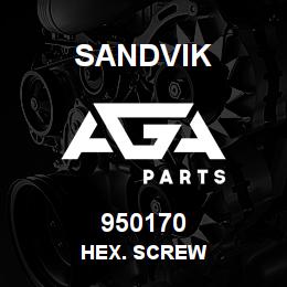 950170 Sandvik HEX. SCREW | AGA Parts