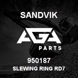950187 Sandvik SLEWING RING RD7 | AGA Parts