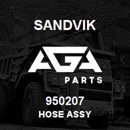 950207 Sandvik HOSE ASSY | AGA Parts