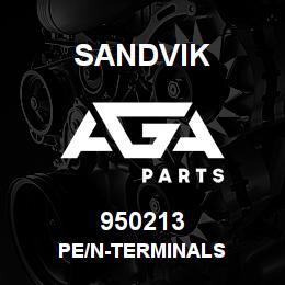 950213 Sandvik PE/N-TERMINALS | AGA Parts