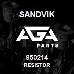 950214 Sandvik RESISTOR | AGA Parts