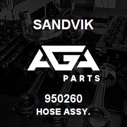 950260 Sandvik HOSE ASSY. | AGA Parts