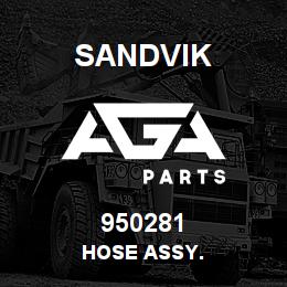 950281 Sandvik HOSE ASSY. | AGA Parts