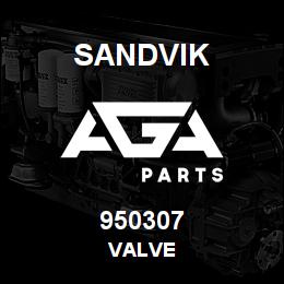 950307 Sandvik VALVE | AGA Parts