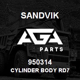 950314 Sandvik CYLINDER BODY RD7 | AGA Parts