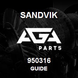 950316 Sandvik GUIDE | AGA Parts