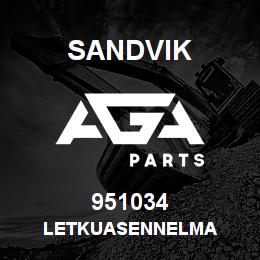 951034 Sandvik LETKUASENNELMA | AGA Parts